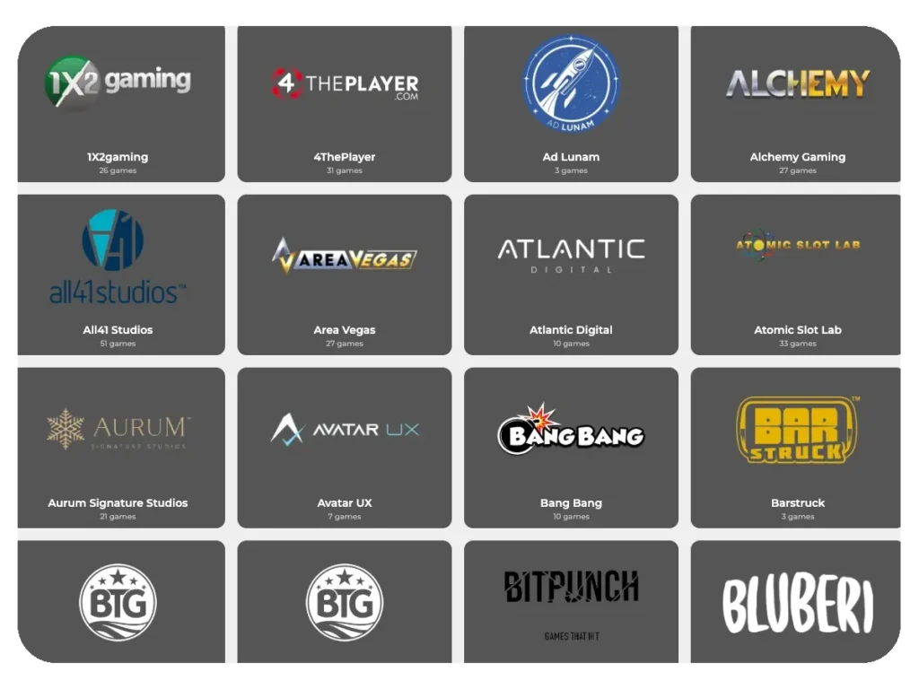 32Red List of available providers