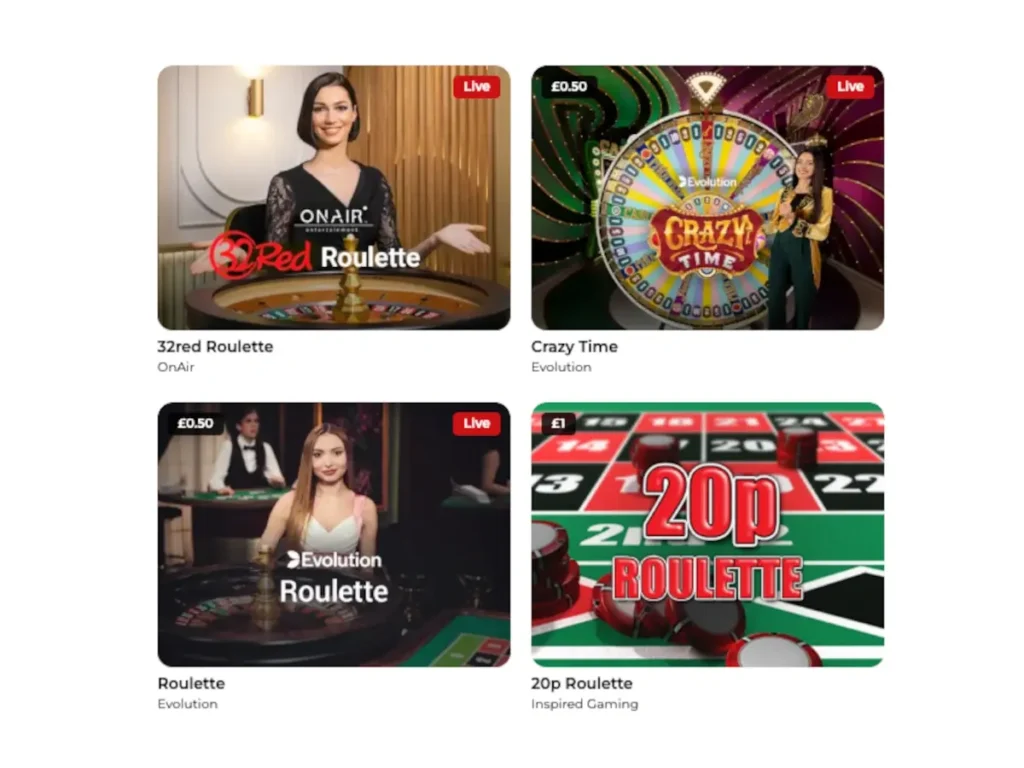 32Red Available Table Games Cover