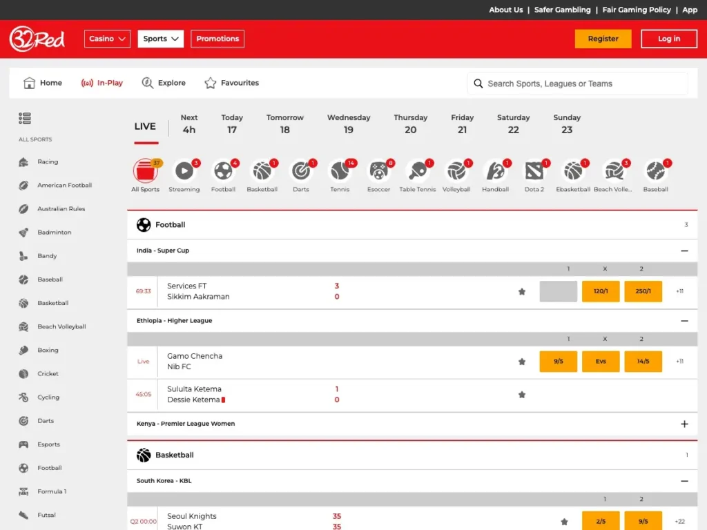 bet 32 red in play mode